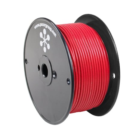 Pacer Group Primary Wire, Marine, 18 AWG, 1C C, Red, PVC, Stranded, 600V, 250 ft. WUL18RD-250
